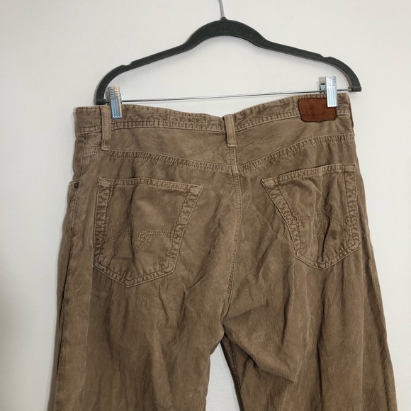 AG Adriano Goldschmied The Protege straight leg khaki corduroy pants 32 Short - Picture 11 of 15